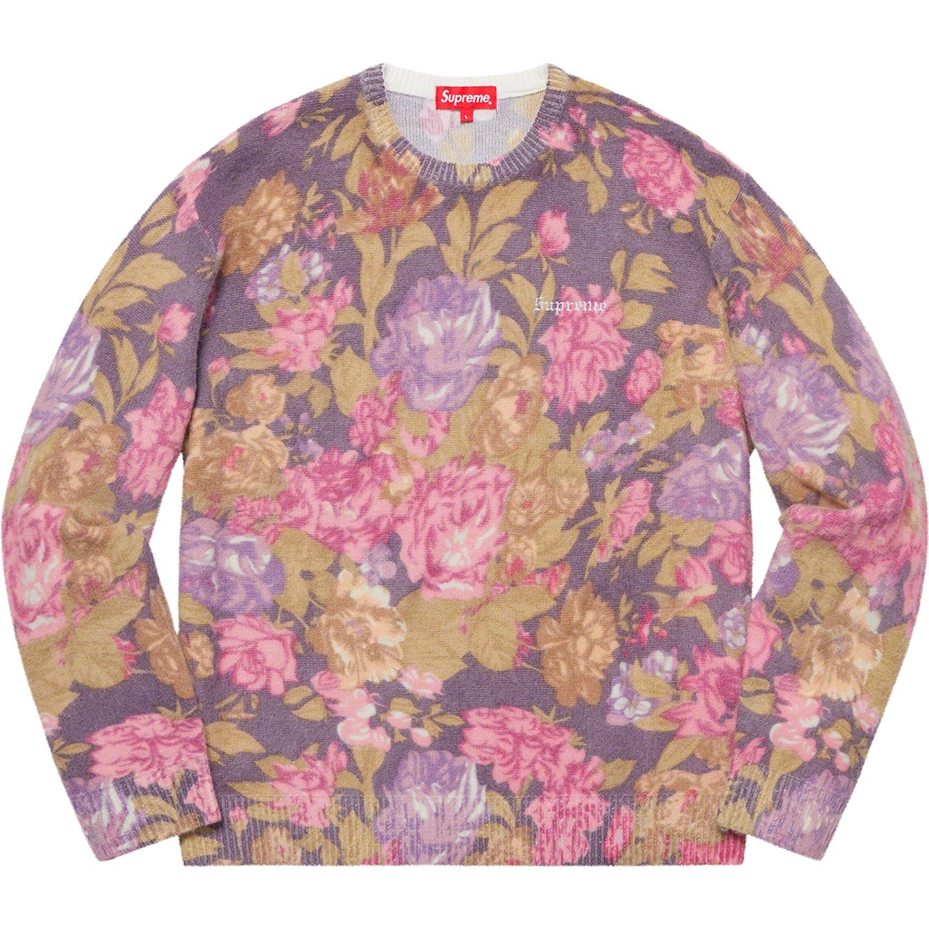 Printed Floral Angora Sweater view 3